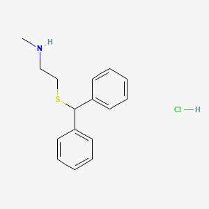 2-benzhydrylsulfanyl-N-methylethanamine;hydrochloride