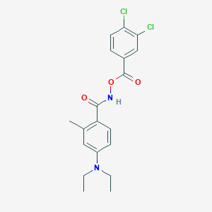 N-[(3,4-Dichlorobenzoyl)oxy]-4-(diethylamino)-2-methylbenzamide