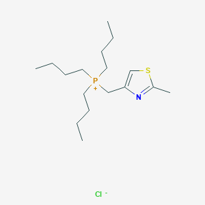 molecular formula C17H33ClNPS B015430 Tri-N-butyl[(2-methyl-1,3-thiazol-4-yl)methyl]phosphonium Chloride CAS No. 211919-65-2