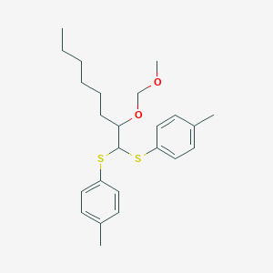 1-[2-(Methoxymethoxy)-1-(4-methylphenyl)sulfanyloctyl]sulfanyl-4-methylbenzene