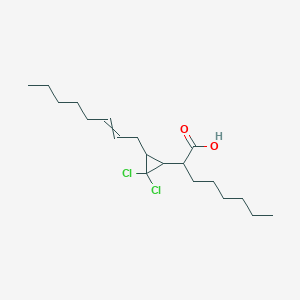 2-[2,2-Dichloro-3-(oct-2-EN-1-YL)cyclopropyl]octanoic acid