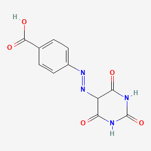 4-[(E)-(2,4,6-Trioxohexahydropyrimidin-5-yl)diazenyl]benzoic acid