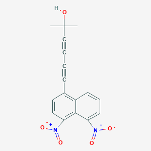 3,5-Hexadiyn-2-ol, 6-(4,5-dinitro-1-naphthalenyl)-2-methyl-