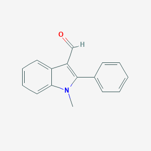 molecular formula C16H13NO B154304 1-Methyl-2-phenyl-1H-indole-3-carbaldehyde CAS No. 1757-72-8