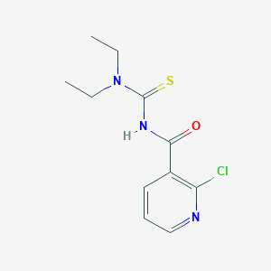 B15430522 2-Chloro-N-(diethylcarbamothioyl)pyridine-3-carboxamide CAS No. 89374-35-6