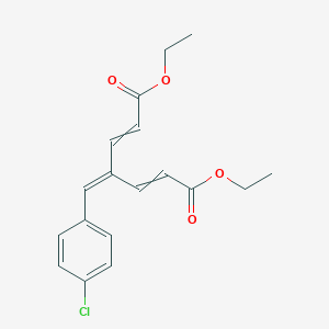 Diethyl 4-[(4-chlorophenyl)methylidene]hepta-2,5-dienedioate