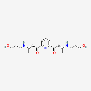 1,1'-(Pyridine-2,6-diyl)bis{3-[(3-hydroxypropyl)amino]but-2-en-1-one}