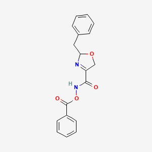 N-(Benzoyloxy)-2-benzyl-2,5-dihydro-1,3-oxazole-4-carboxamide