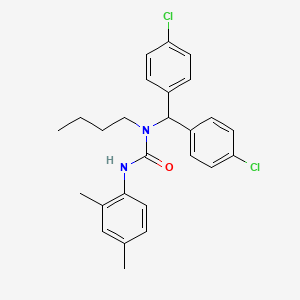 N-[Bis(4-chlorophenyl)methyl]-N-butyl-N'-(2,4-dimethylphenyl)urea