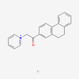 1-[2-(9,10-Dihydrophenanthren-2-YL)-2-oxoethyl]pyridin-1-ium iodide