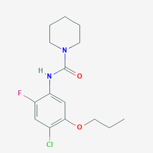 N-(4-Chloro-2-fluoro-5-propoxyphenyl)piperidine-1-carboxamide