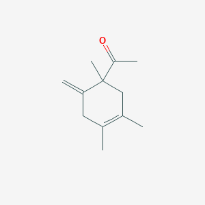 1-(1,3,4-Trimethyl-6-methylidenecyclohex-3-en-1-yl)ethan-1-one