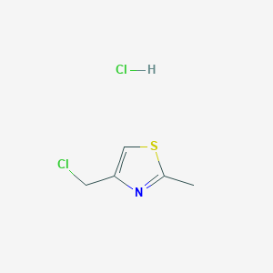 molecular formula C5H7Cl2NS B015431 4-(氯甲基)-2-甲基噻唑盐酸盐 CAS No. 77470-53-2