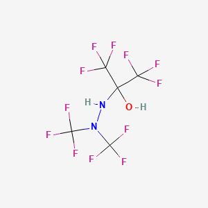 2-[2,2-Bis(trifluoromethyl)hydrazinyl]-1,1,1,3,3,3-hexafluoropropan-2-ol