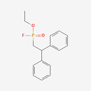 Ethyl (2,2-diphenylethyl)phosphonofluoridate