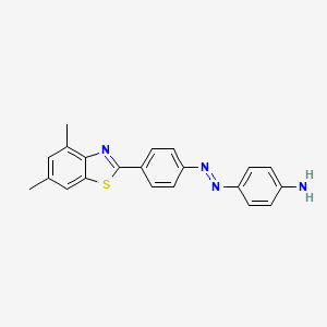 4-{(E)-[4-(4,6-Dimethyl-1,3-benzothiazol-2-yl)phenyl]diazenyl}aniline