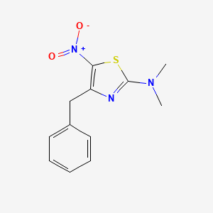 4-Benzyl-N,N-dimethyl-5-nitro-1,3-thiazol-2-amine