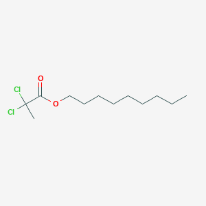 molecular formula C12H22Cl2O2 B15431342 Propanoic acid, 2,2-dichloro-, nonyl ester CAS No. 89876-40-4