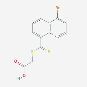 [(5-Bromonaphthalene-1-carbothioyl)sulfanyl]acetic acid