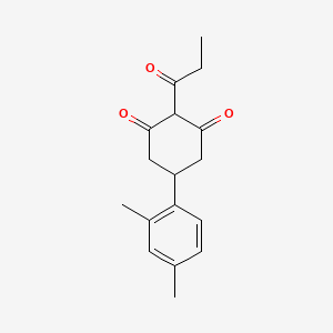 5-(2,4-Dimethylphenyl)-2-propanoylcyclohexane-1,3-dione