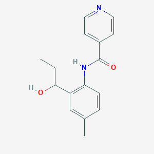 N-[2-(1-Hydroxypropyl)-4-methylphenyl]pyridine-4-carboxamide