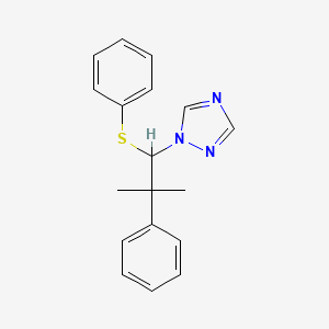 1-[2-Methyl-2-phenyl-1-(phenylsulfanyl)propyl]-1H-1,2,4-triazole