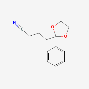 4-(2-Phenyl-1,3-dioxolan-2-yl)butanenitrile