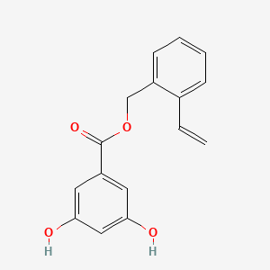 molecular formula C16H14O4 B15431793 (2-Ethenylphenyl)methyl 3,5-dihydroxybenzoate CAS No. 89437-08-1