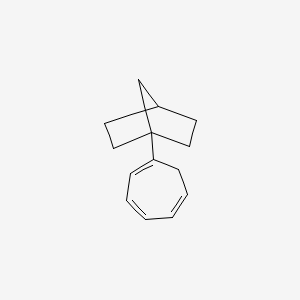 molecular formula C14H18 B15431805 1-(Cyclohepta-1,3,5-trien-1-yl)bicyclo[2.2.1]heptane CAS No. 89610-84-4