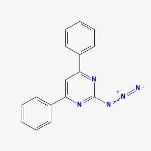 molecular formula C16H11N5 B15431808 2-Azido-4,6-diphenylpyrimidine CAS No. 88236-11-7