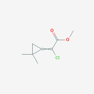 B15431841 Methyl chloro(2,2-dimethylcyclopropylidene)acetate CAS No. 89879-15-2