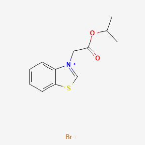 B15431872 3-{2-Oxo-2-[(propan-2-yl)oxy]ethyl}-1,3-benzothiazol-3-ium bromide CAS No. 89542-32-5