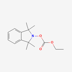 B15431910 2-[(Ethoxycarbonyl)oxy]-1,1,3,3-tetramethyl-2,3-dihydro-1H-isoindole CAS No. 89482-45-1