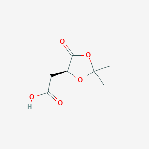 molecular formula C7H10O5 B015432 (S)-2-(2,2-二甲基-5-氧代-1,3-二氧戊环-4-基)乙酸 CAS No. 73991-95-4