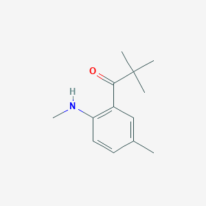 2,2-Dimethyl-1-[5-methyl-2-(methylamino)phenyl]propan-1-one