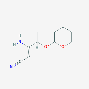 3-Amino-4-[(oxan-2-yl)oxy]pent-2-enenitrile