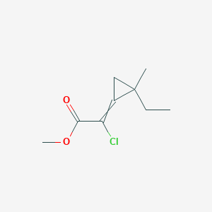 Methyl chloro(2-ethyl-2-methylcyclopropylidene)acetate