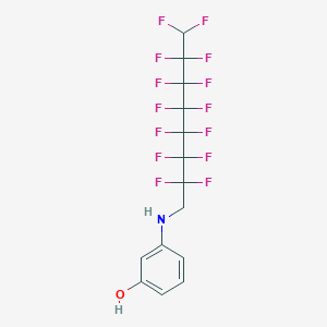 3-[(2,2,3,3,4,4,5,5,6,6,7,7,8,8-Tetradecafluorooctyl)amino]phenol