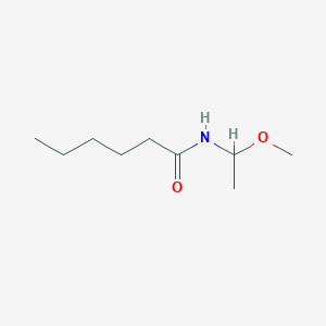 N-(1-Methoxyethyl)hexanamide