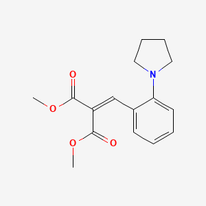 Dimethyl {[2-(pyrrolidin-1-yl)phenyl]methylidene}propanedioate