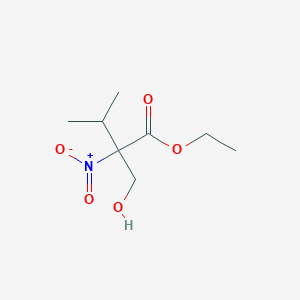 Ethyl 2-(hydroxymethyl)-3-methyl-2-nitrobutanoate