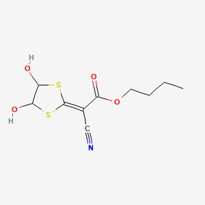 Butyl cyano(4,5-dihydroxy-1,3-dithiolan-2-ylidene)acetate