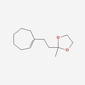 2-[2-(Cyclohept-1-en-1-yl)ethyl]-2-methyl-1,3-dioxolane