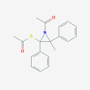 S-(1-Acetyl-3-methyl-2,3-diphenylaziridin-2-yl) ethanethioate