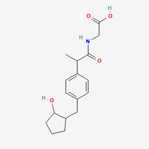 N-(2-{4-[(2-Hydroxycyclopentyl)methyl]phenyl}propanoyl)glycine