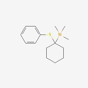 Trimethyl[1-(phenylsulfanyl)cyclohexyl]silane