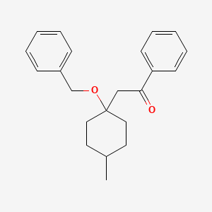 2-[1-(Benzyloxy)-4-methylcyclohexyl]-1-phenylethan-1-one