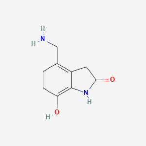 4-(Aminomethyl)-7-hydroxy-1,3-dihydro-2H-indol-2-one