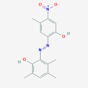 6-[2-(2-Hydroxy-3,5,6-trimethylphenyl)hydrazinylidene]-4-methyl-3-nitrocyclohexa-2,4-dien-1-one