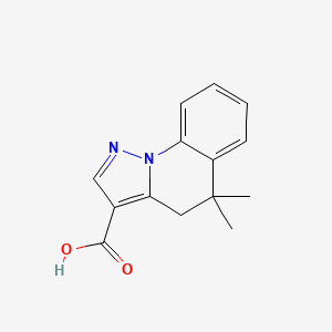 5,5-Dimethyl-4,5-dihydropyrazolo[1,5-a]quinoline-3-carboxylic acid